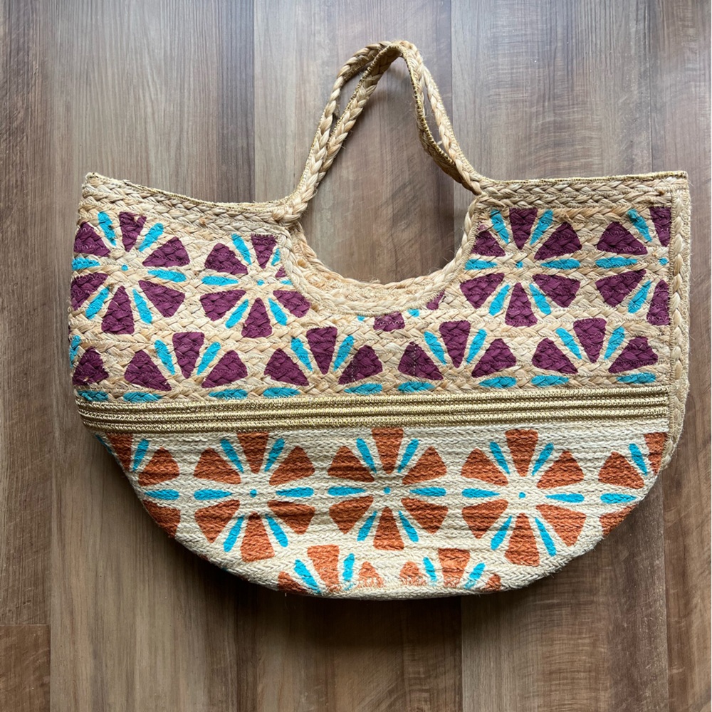 Olivia Miller Woven Tote Bag